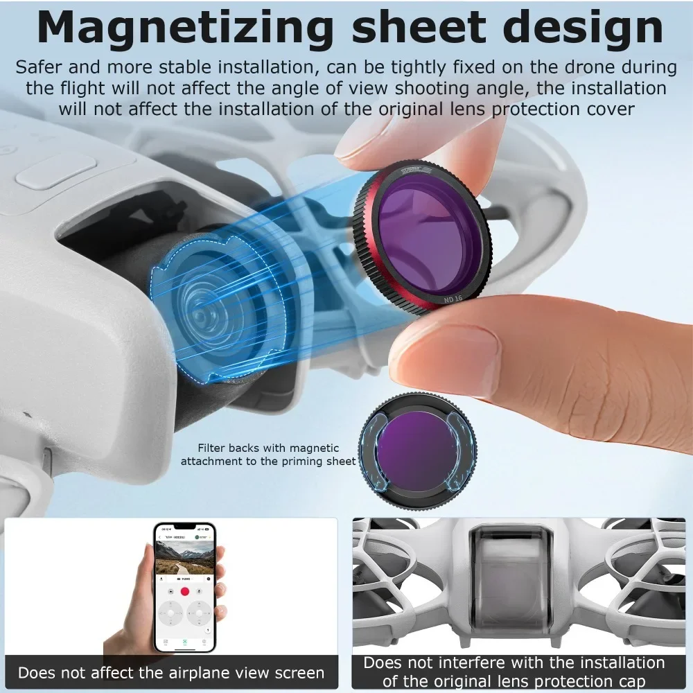 For ND Filters Set Camera ND8/16/32 UV CPL Optical Glass Lens Filter Kit for DJI Neo Drone Accessories Protector