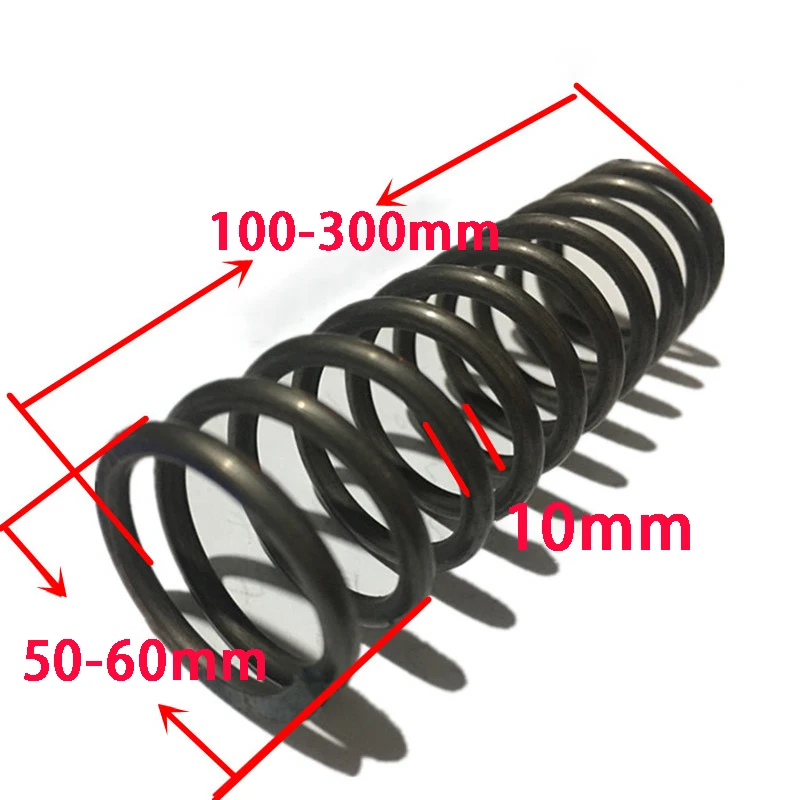 

1PCS Custom Heavy Duty Big Large Compression Spring Pressure Spring,10mm Wire Dia*50/55/60mm Out Dia*100-300mm Length