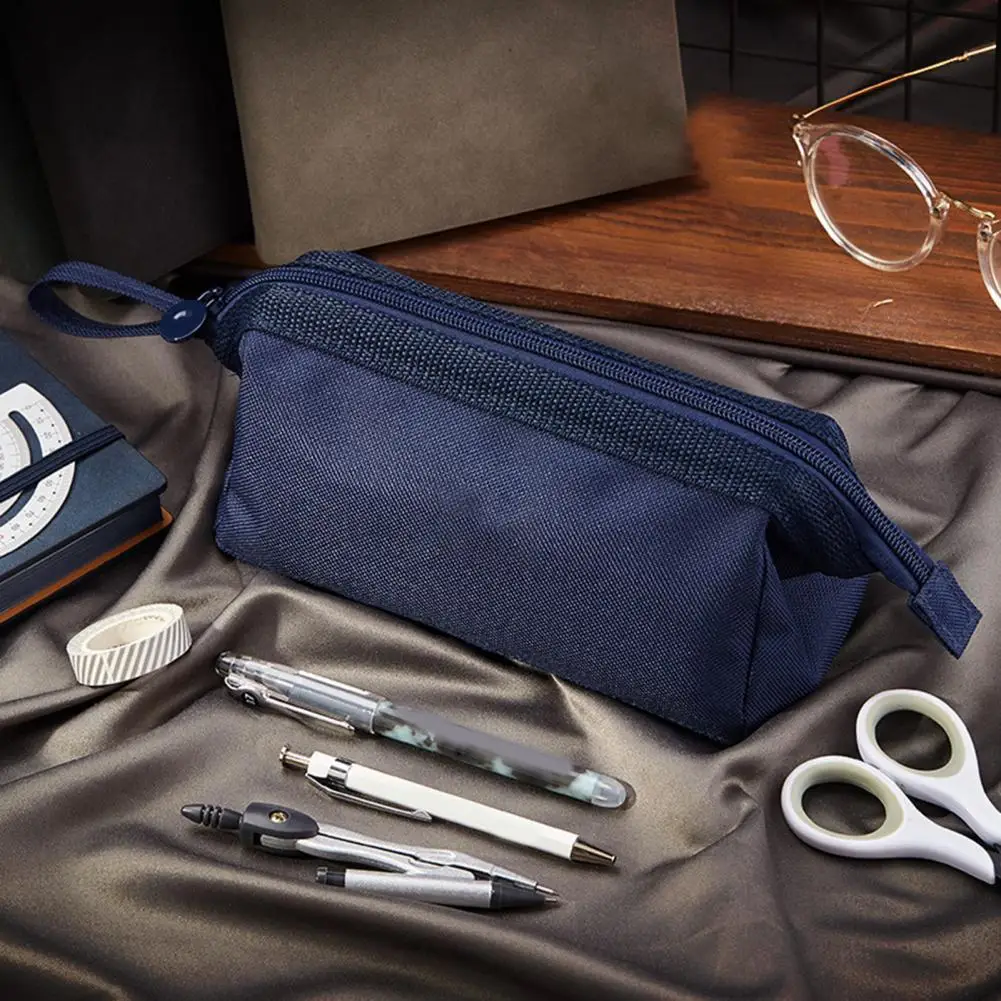 

Изящная работа, прочная Студенческая сумка для карандашей и канцелярских принадлежностей, чехол для карандашей из ткани Оксфорд, сетчатый ...