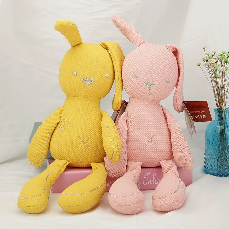 

Милый мультяшный успокаивающий кролик Zqswkl 50/70/90 см, кукла для новорожденных, мягкая плюшевая игрушка, кавайные детские мягкие игрушки