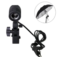1x single lamp head e27 screw with umbrella hole electronic flash lamp holder with switch photography light bulb power h o lde r
