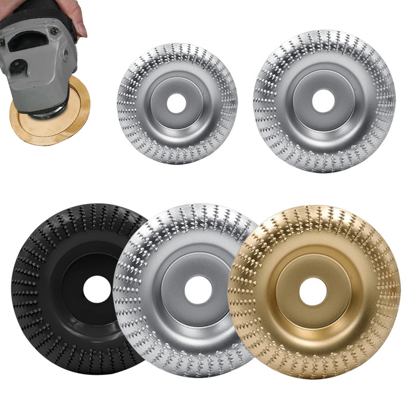 

Шлифовальный диск по дереву, набор дисков для резьбы по дереву для угловой шлифовальной машины, стальной углеродный шлифовальный диск для р...
