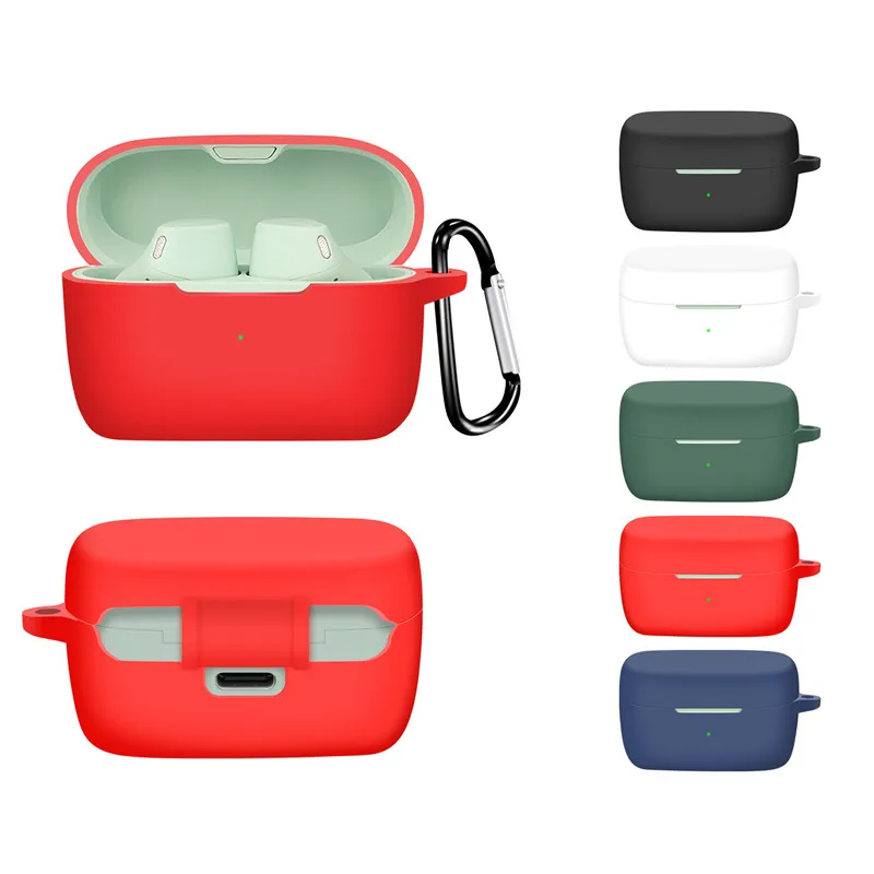 

Silicone Earphone Cases For Jabra Elite 4 Active Wireless Bluetooth Earphone Case Accessories Soft Protective Cover With Hook