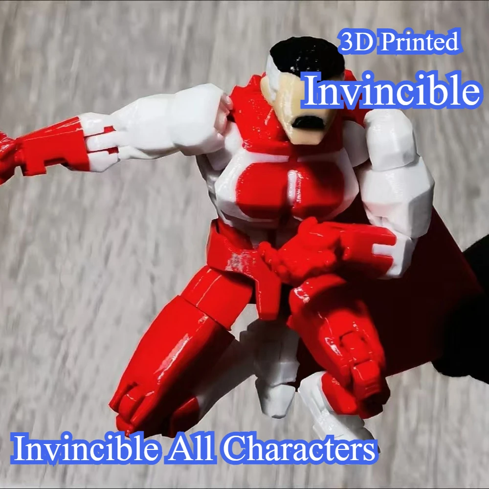 3D-печатная фигурка Blue-Masked Invincible T13 Dummy13 с множеством подвижных суставов, изменяющая форму, настраиваемая игрушка-подарок (art.: 3920daa6cebeb) - 3920daa6cebeb