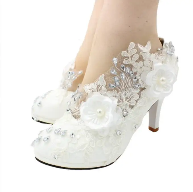 

Fashion Female Stiletto High Heel Shoes Woman Pumps Sexy Wedding flowers Shoes Woman Bowknot Party Sandals Ladies Shoes