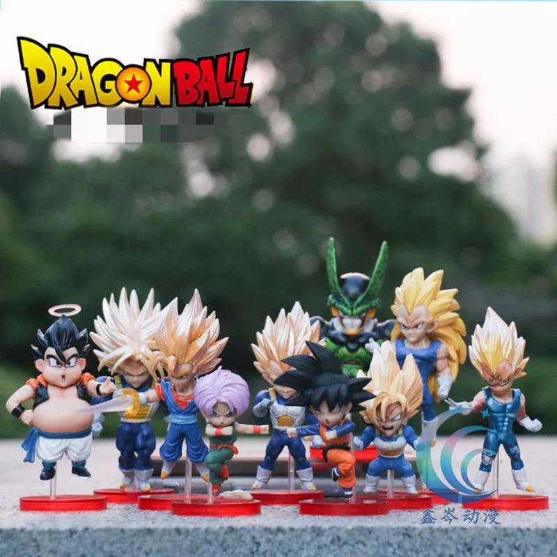 

10cm Dragon Ball Wcf Muscle Series Son Goku Vegetto Son Gohan Trunks Super Three Vegeta Iv Anime Figure Ornaments Child Toy Gift