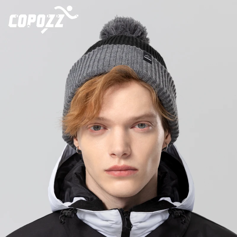 Winter Ballnoon Ski Hat Warm Woolen Caps For Men Hats Female Beanies Skullies Quality Gorros Hombre Snowboard Cap gorros de lana
