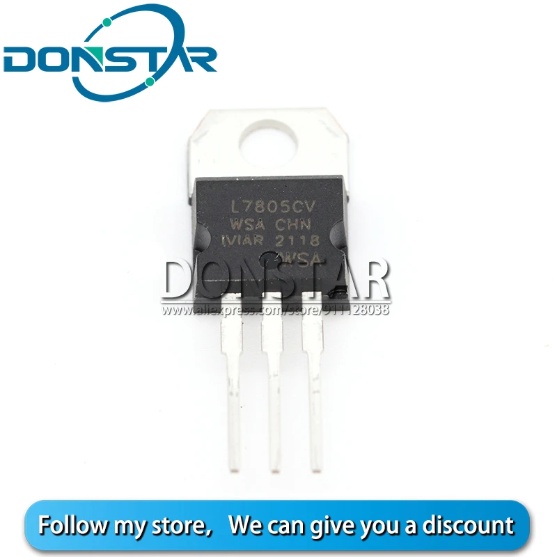 Регулятор напряжения IC 7805CV TO-7805 Новый 10 шт. L7805CV LM7805 TO220 L7805 220