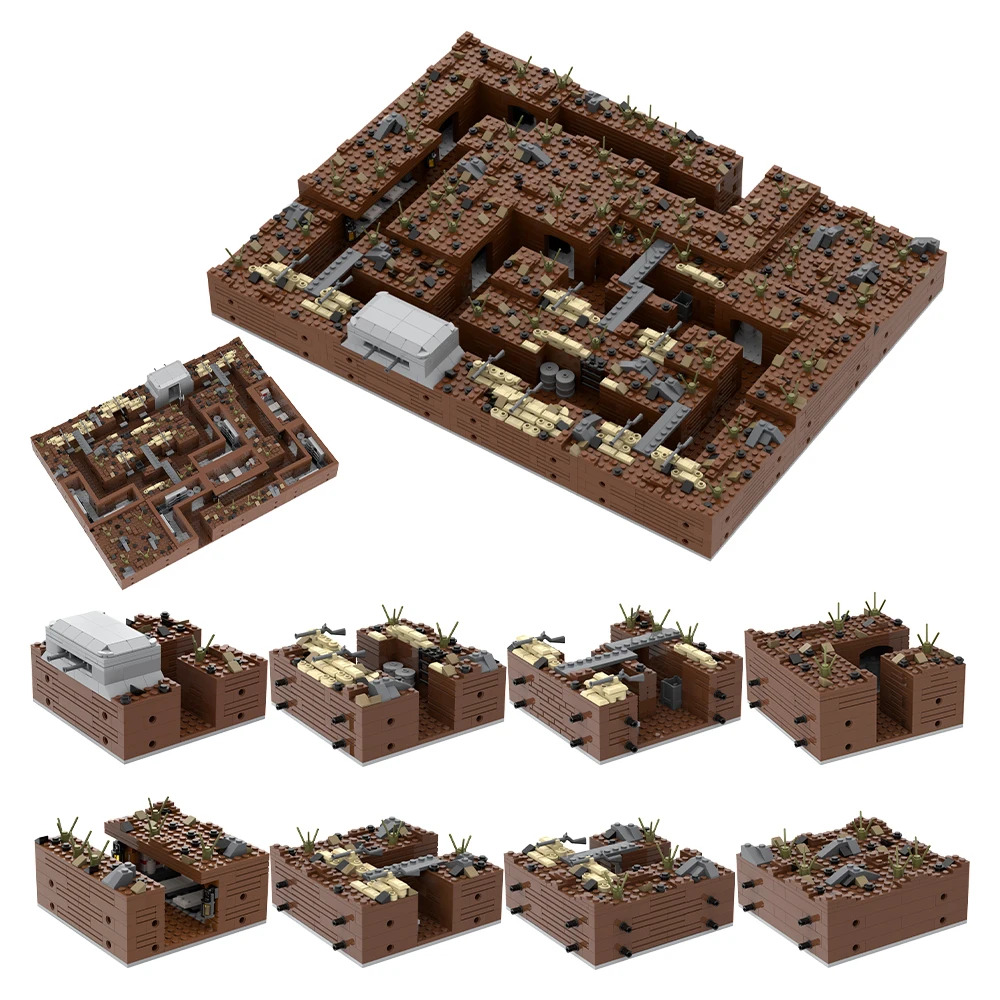 Конструктор MOC WW2 для сборки военных действий