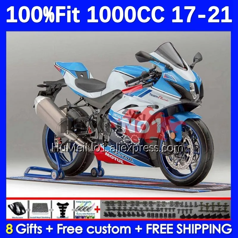 

Инъекция для SUZUKI GSXR1000 GSXR 1000 C L7 116No.192 K17 GSXR-1000 17 18 19 20 21 2017 2018 2019 2020 2021 обтекатель синий в наличии
