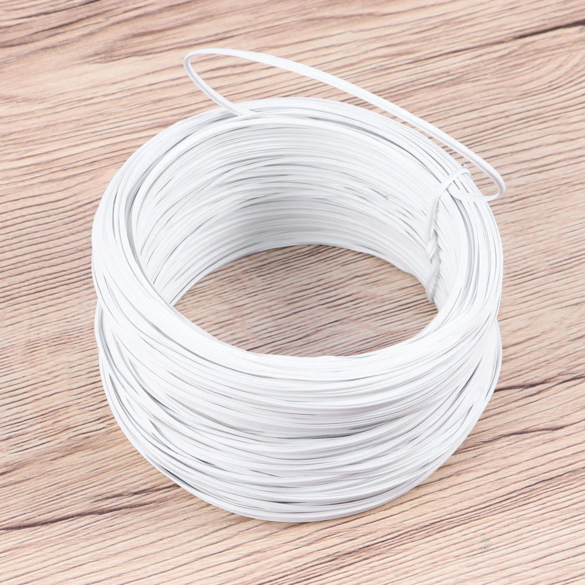 

55 Meters PVC Glue Coated Wire Binding Garden Wire Binding Iron Wire (White)