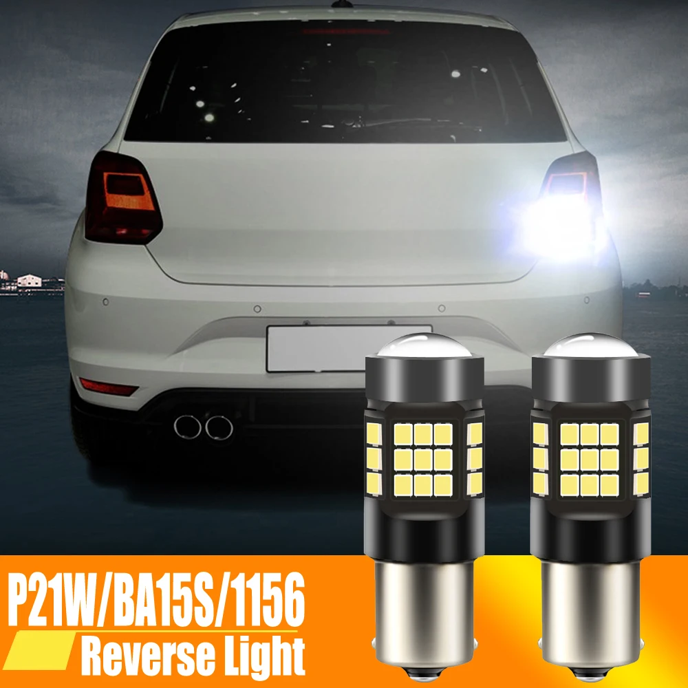 2pcs LED Reverse Light Bulb Lamp P21W BA15S Canbus For VW Passat B5 B5.5 B6 Golf mk3 mk4 mk5 mk6 3 4 5 6 Polo 6n 6r 9n Touran
