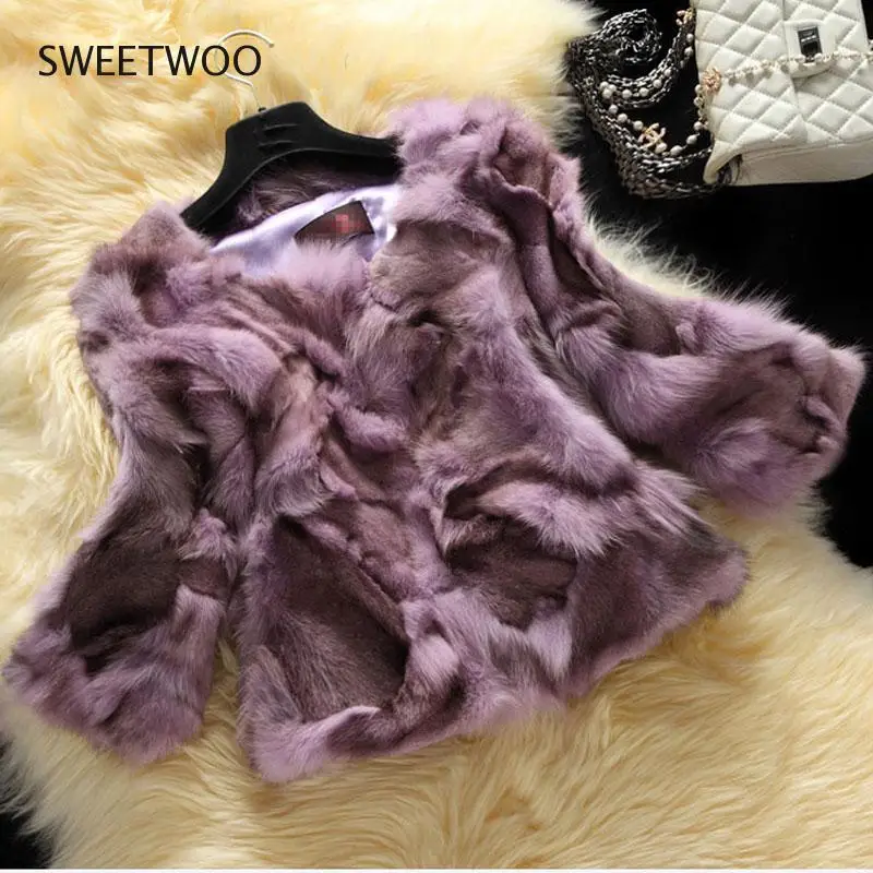 6 Color Short Three Quarter Sleeve Artificial Fur Coat Woman Winter Fashion Faux Fur Jacket Korean Elegant Fake Mink Slim 2022