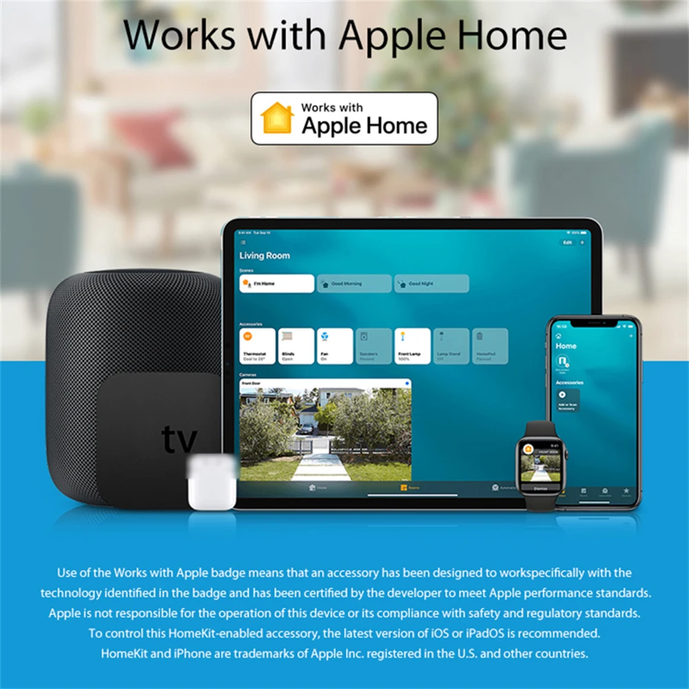 Датчик температуры и влажности Xiaomi Tuya ZigBee домашний подключенный термометр