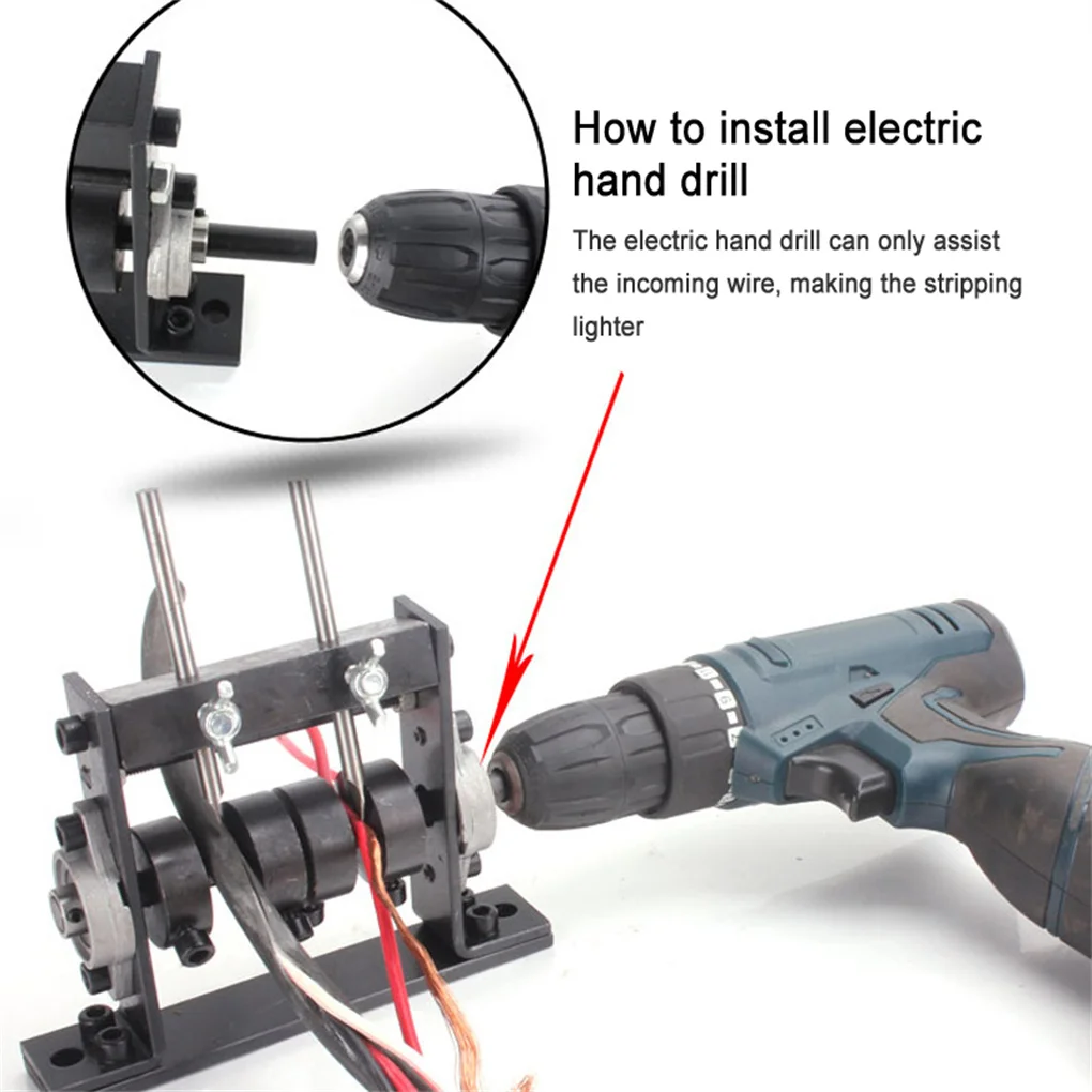 

Wire Stripping Machine Wires Peel Equipment Professional Peeling Accessory Electric Scrap Copper Cable Stripper Cables Hand Tool