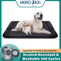hero dog cat bed large soft cushion kennel pad anti slip sleeping mat for medium big puppies