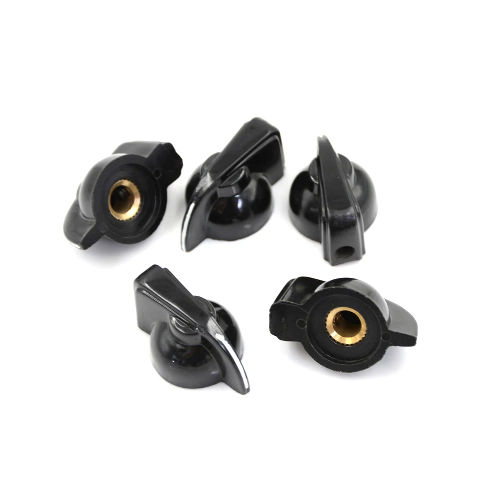 

5pcs 6mm 15/64" Shaft Hole Dia Potentiometer Pot Pointer Knobs Caps K7-1