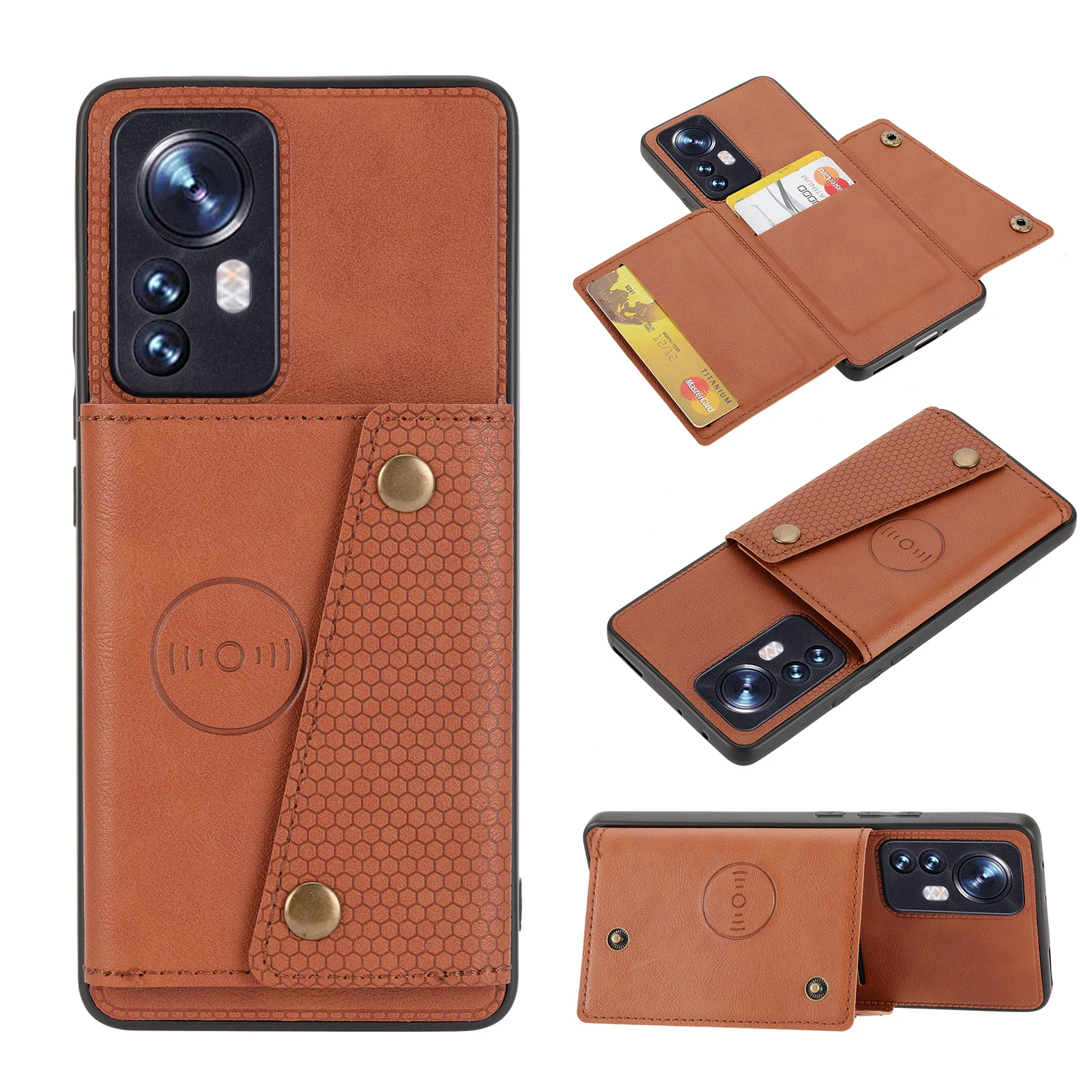 Фото Кожаный чехол-кошелек Hot12 для Infinix Hot 12 1 2 12S 12X 12i Play №4