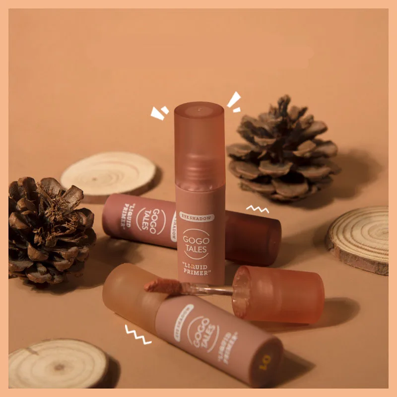 

Жидкие матовые тени для век, Женская Профессиональная кавайная косметика для век, макияж Ruby Rose, нюдовая одноцветная мини палитра теней для в...