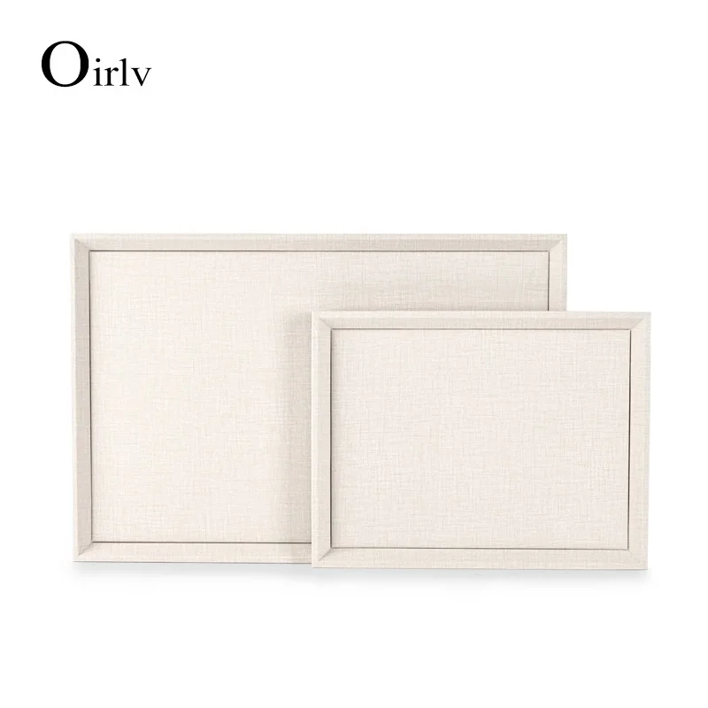 Oirlv PU Leather Jewelry Tray Customized Display Three sizes of storage Tray bracelet necklace storage Accessories
