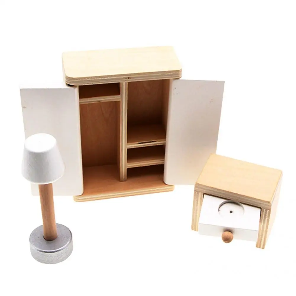 

Набор мебели для кукольного домика, 3 шт./компл., модный портативный Привлекательный Набор для детской комнаты, комплект мебели для кукольно...