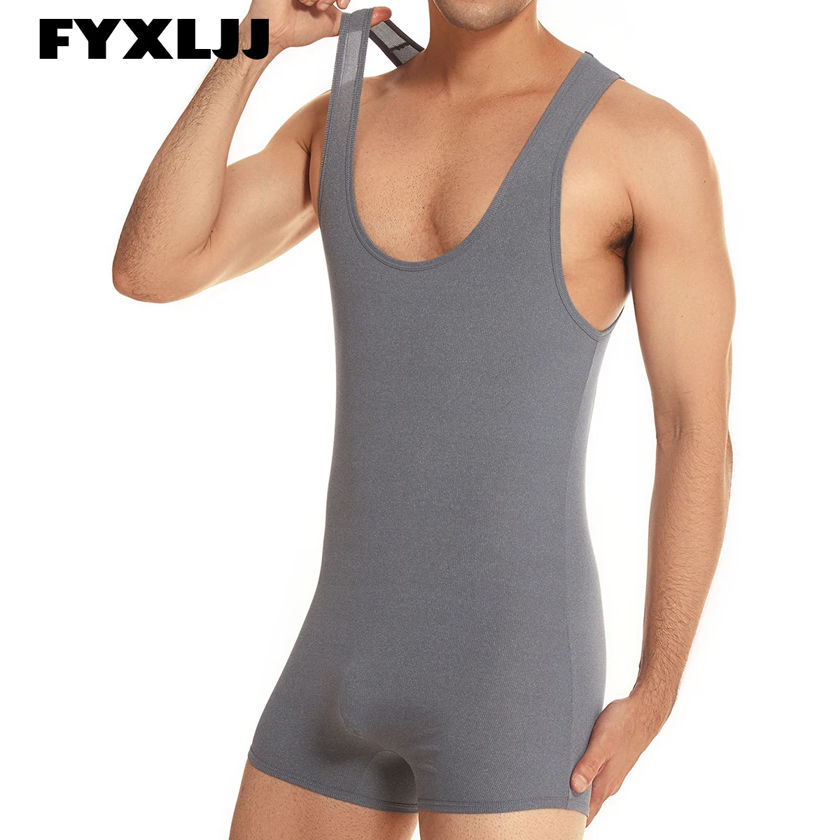 FYXLJJ Slimming Body Shapewear Bodysuits Men One-piece Shapers Men's Leotard Wrestling Body Building Jumpsuits Singlet Underwear