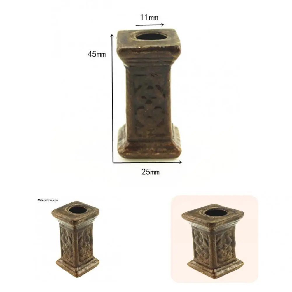 

Novelty Column Good Craftsmanship Wide Application Mini Ceramic Column Model Dollhouse Retro Column Dollhouse Column