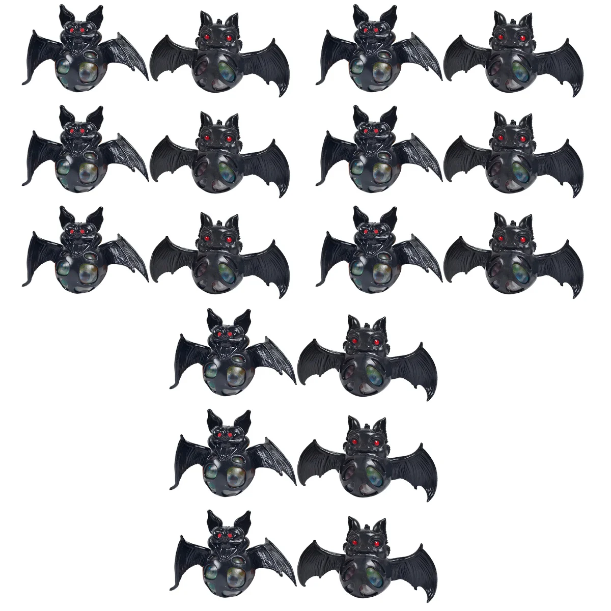 

18 Pcs Bat Shaped Pressure Toys Wear-resistant Stress Toys Portable Decompression Toys (Random Style)