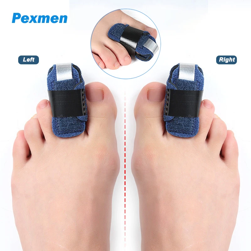 

Pexmen Toe Splint Toe Straightener for Hammer Bent Claw and Crooked Toe Toe Wrap to Align and Support Toes for Women and Men