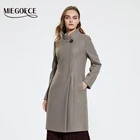 MIEGOFCE 2022 Весна и осень женское длинное шерстяное пальто с лацканами длинное прилегающее шерстяное смеси парка многоцветная куртка на одной пуговице простое женское одежда MGK027