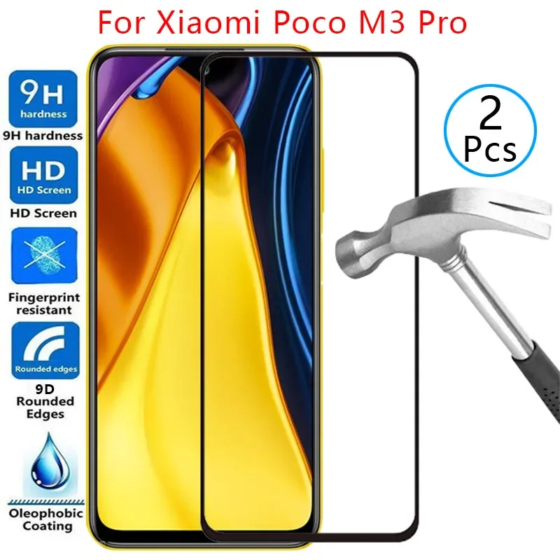 Защитный чехол из закаленного стекла 9d для xiaomi poco m3 pro на pocom3pro m 3 м m3pro 4g 5g защитная