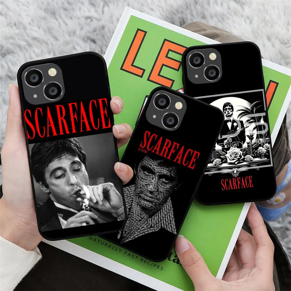 Матовый черный чехол для VIVO Y02 Y02S Y20i Y20a Y17 Y3 Y53S Y15S Y16 Y17S Y19 Y5S Y31 V23E KD-22 Film Scarface