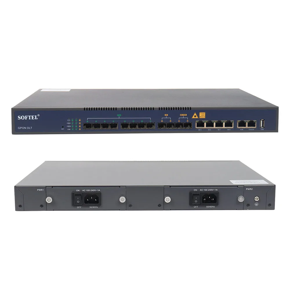 Olt Gpon 8 портов Макс коэффициент разделения 1:128 1024 Vsol FTTH