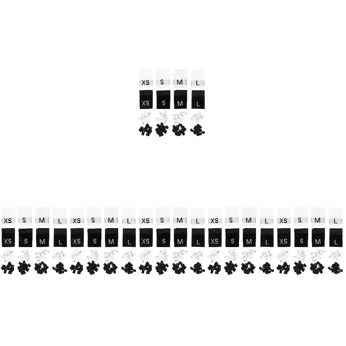 

Clothing Size Labels Fabric Tags Custom Name DIY Accessories Sizes Pants Washable Costume Clothes