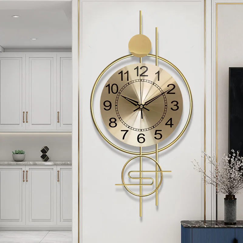 

Metal Quartz Wall Watch Mechanism Hands Golden Design Silent Wall Watch Bedroom Precise Reloj De Pared House Decoration Zegar