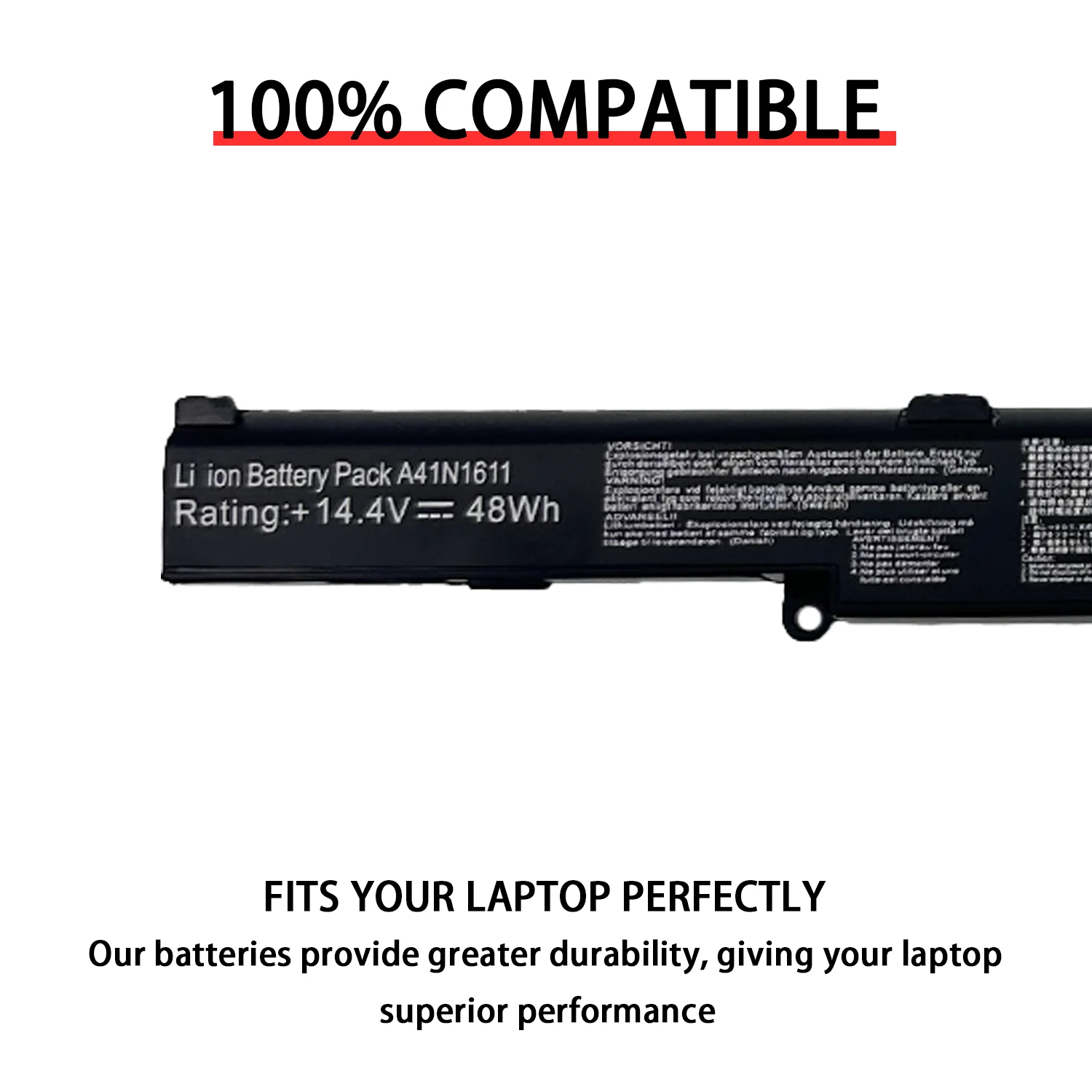 Новый аккумулятор для ноутбука A41N1611 ASUS FX53V FX53VD ZX53VB ZX53VW ZX53VD ZX73V FZ53V FZ53VD GL553V GL553VE GL553VD