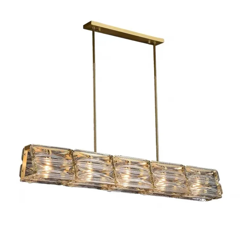 

Postmodern New Creative Glass LED Pendant Light Home Decor Dimmable Suspension Luminaire Lustre Chandelier for Kitchen Island