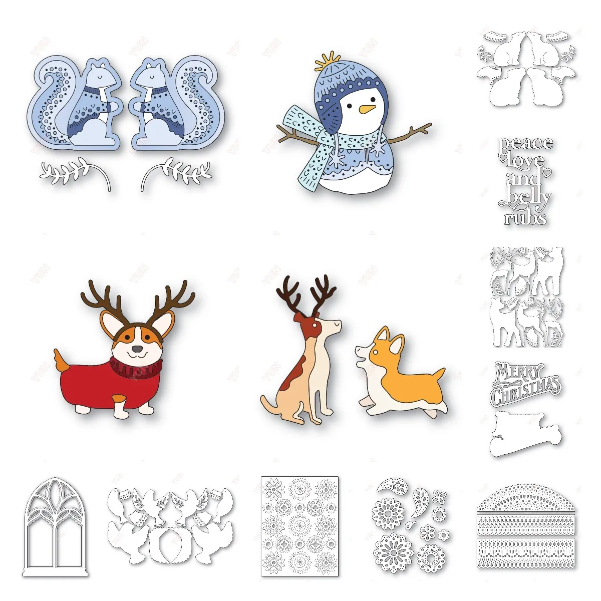 Металлические Вырубные штампы для скрапбукинга набор скандинавских границ