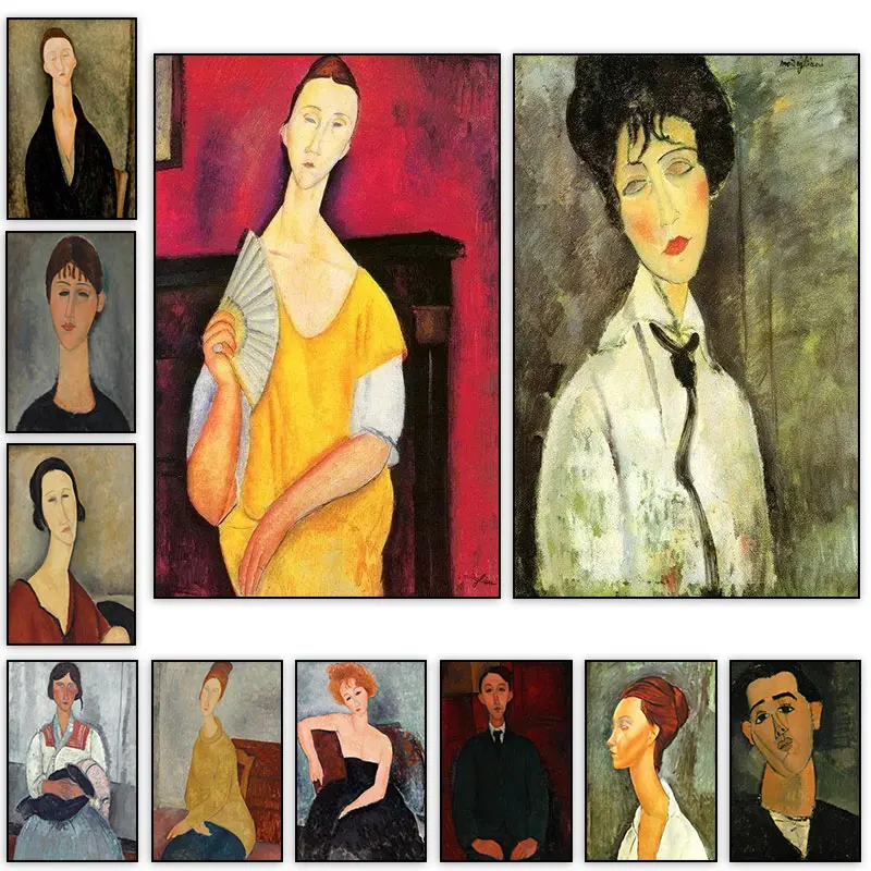 

Amedeo Modigliani Abstract Figure Poster Prints Classic Naked Woman Canvas Painting Bedroom Bedside Home Decor Wall Art Pictures