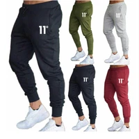 hot mens casual slim fit tracksuit sports solid male gym cotton skinny joggers sweat casual pants trousers