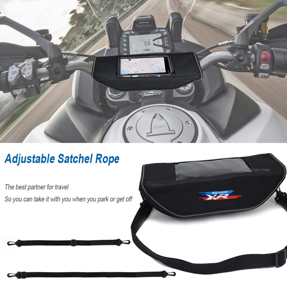 

FOR BMW R S1000 R1200GS R1250ADV R1250GS RR S1000 S1000R S1000XR 2023 new Waterproof motorcycle handlebar travel navigation bag