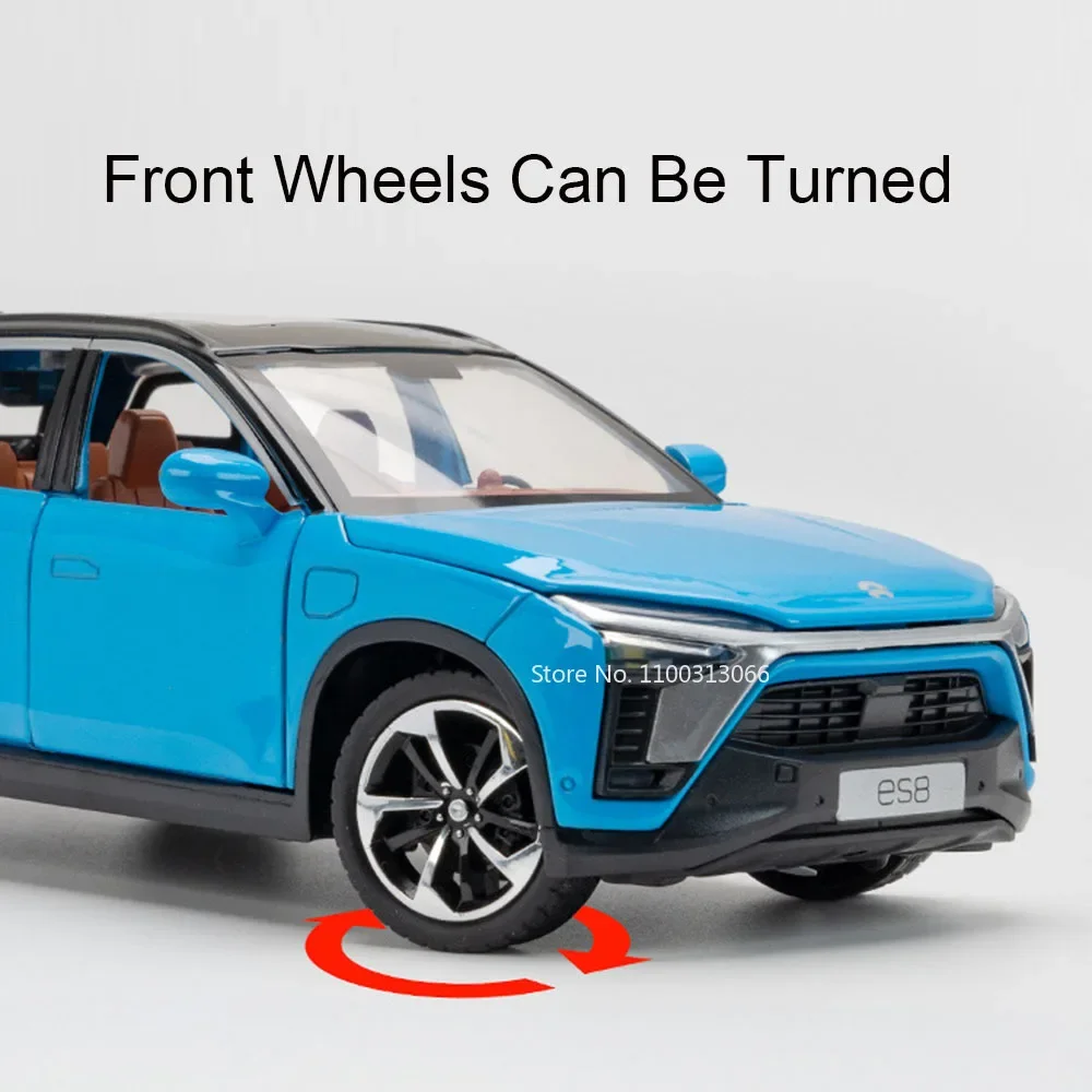 1:24 NIO ES8 игрушечные модели автомобилей литые под давлением колеса из сплава