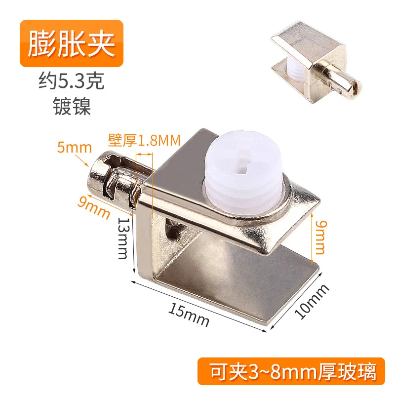 

Держатель для стекла из цинкового сплава, 4 шт., опорный кронштейн для деревянной полки, мебельная фурнитура, аксессуары, ручной инструмент