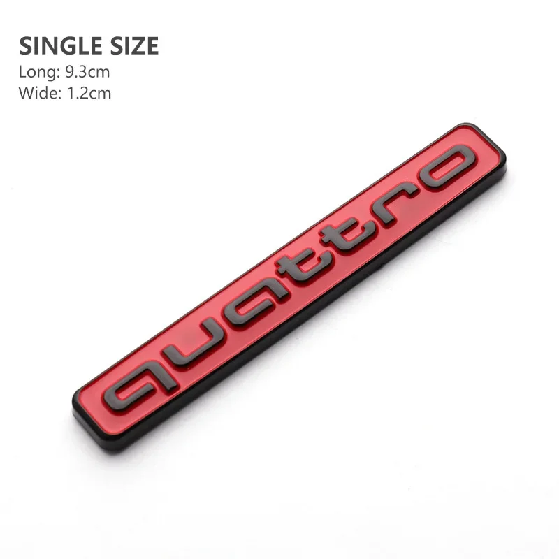 1 шт. наклейка на багажник автомобиля из АБС-пластика для Audi Quattro с эмблемой A5 A4 B6 B5