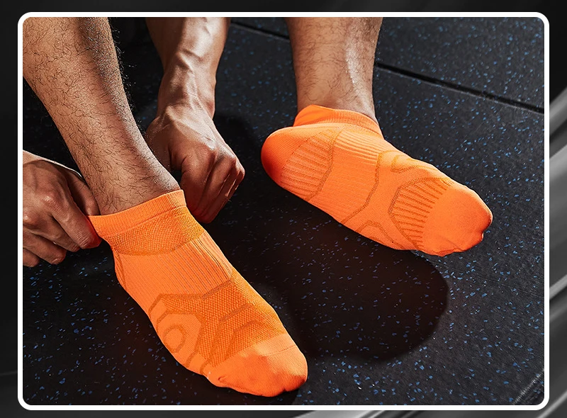 Sports Sock Professional Sports Running Socks Men Women Size Thin Marathon Sweat Breathable Short Tube White Summer Fitness Sock