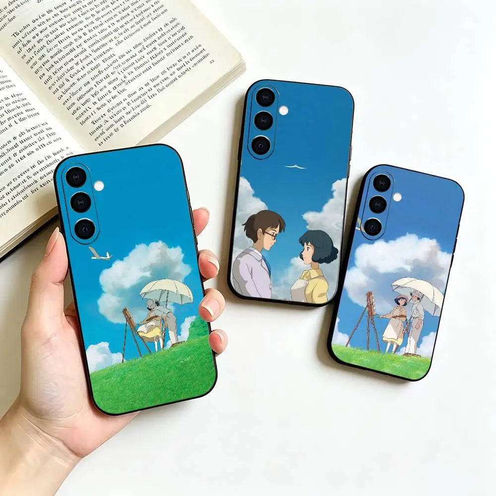Фото Черный мягкий силиконовый чехол для телефона Classic Anime T-The Wind Rises для Samsung Galaxy A73, A42, A72, A70, A53, A52, A51 №1