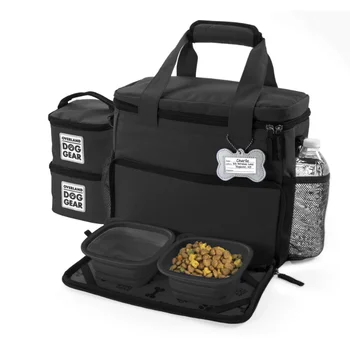 Mobile Dog Gear Week Away Bag, Small, Black pets automatic pet feeder cat bowl cat food pet supplies 2