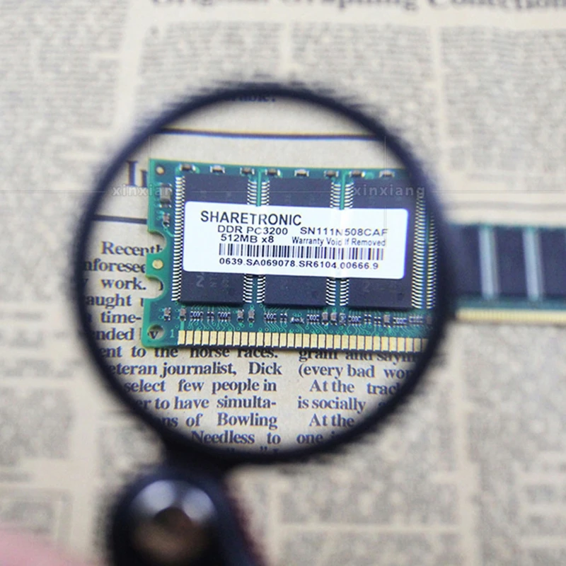 

37MD 8X Small Pocket Magnify Glass Premium Folding Mini Magnifying Glass with Rotating Protective Leather Sheath Seniors Gift