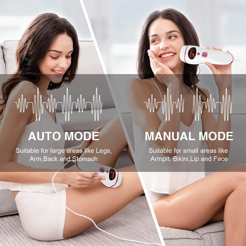 Laser Hair Removal, Hair Removal for Women Permanent At-Home Hair Removal Device Upgraded to 999,999 Flashes Painless Hair Remov enlarge