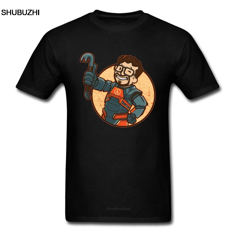 

Summer T Shirts Fallout 4 76 5 Men T-shirt Lambda Boy 100% Cotton Fabric Male Tees Personalized Short Sleeve Tops Free Shipping